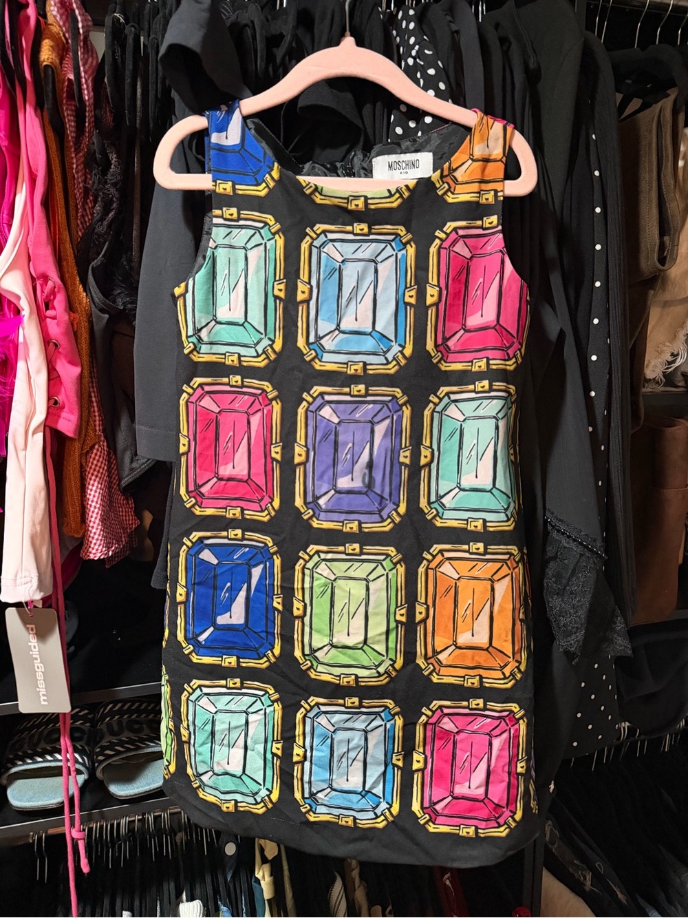 Moschino jewel pattern dress kids